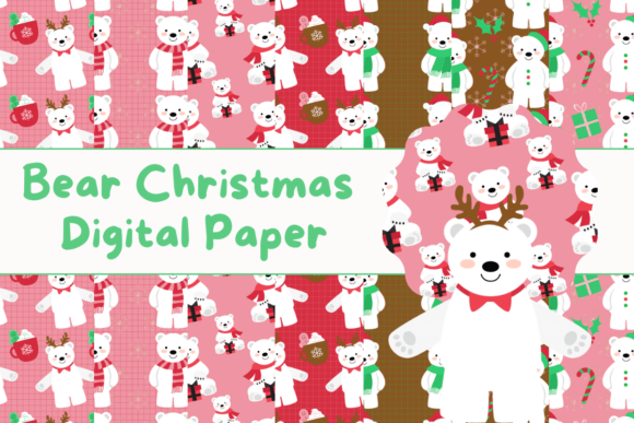 Bear Christmas Digital Paper: A Versatile Tool for Creative and Practical Use