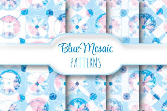 Blue Mosaic: A Versatile Solution for Seamless Tile Patterns