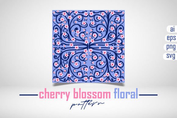 Cherry Blossom Floral Pattern Design: A Versatile Tool for Creative Projects