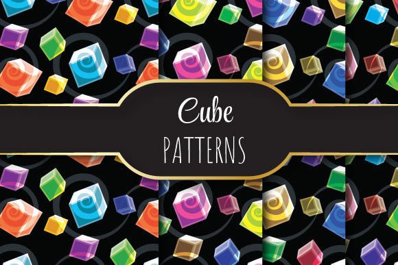 Discover the Future of Design with Glowing Cubes and Seamless Vector Patterns