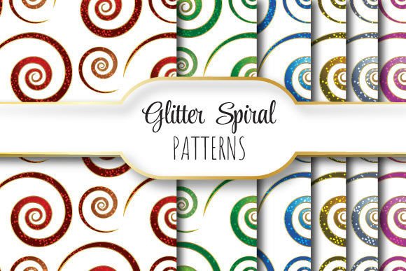 Glitter Spirals: A Versatile Design Resource for Creative Professionals