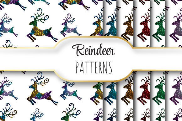 Glittery Reindeers: A Guide to Seamless Pattern Design