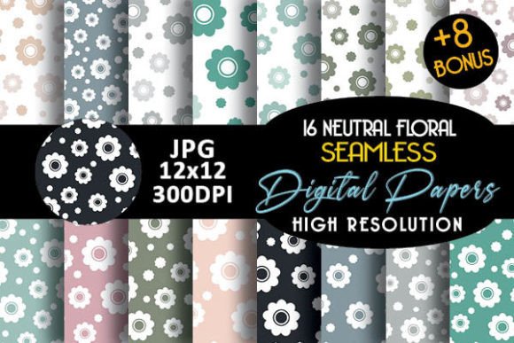 Neutral Colors Stars Digital Papers – 16 Premium Backgrounds for Creative Projects
