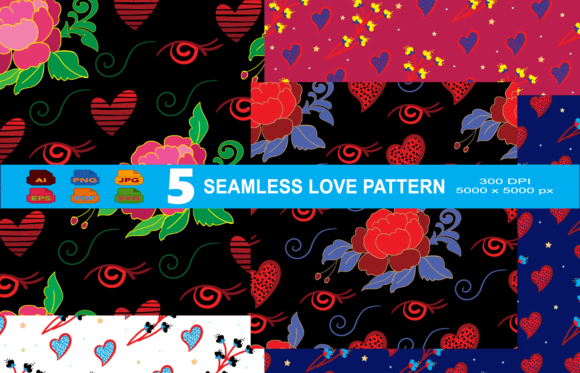 Seamless Love Pattern Digital Papers: A Game-Changer for Creative Professionals