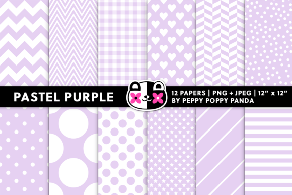 Seamless Pastel Purple Digital Papers: A Creative Resource for Designers and Creators