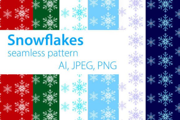 Seamless Snowflake Patterns for Creative Design Projects