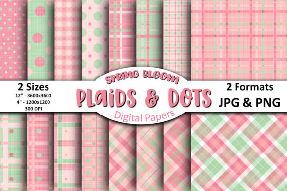 Spring Bloom Plaids Dots Papers