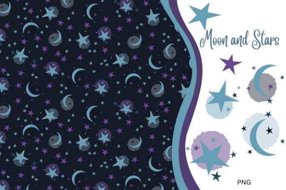 The Moon and Stars Seamless Pattern: A Versatile Tool for Modern Designers